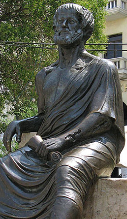 Statue of Aristotle on Aristotle Square Thessaloniki Greece
