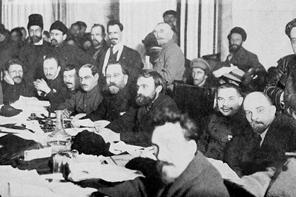 Presidium of the 9th Congress of the Russian Communist Party Bolsheviks