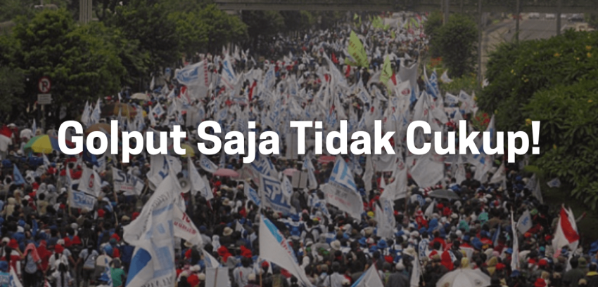 golput saja tidak cukup min